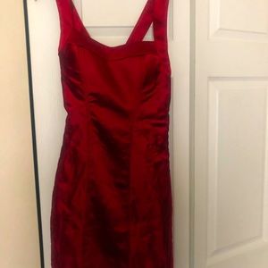 Sexy, red BeBe dress